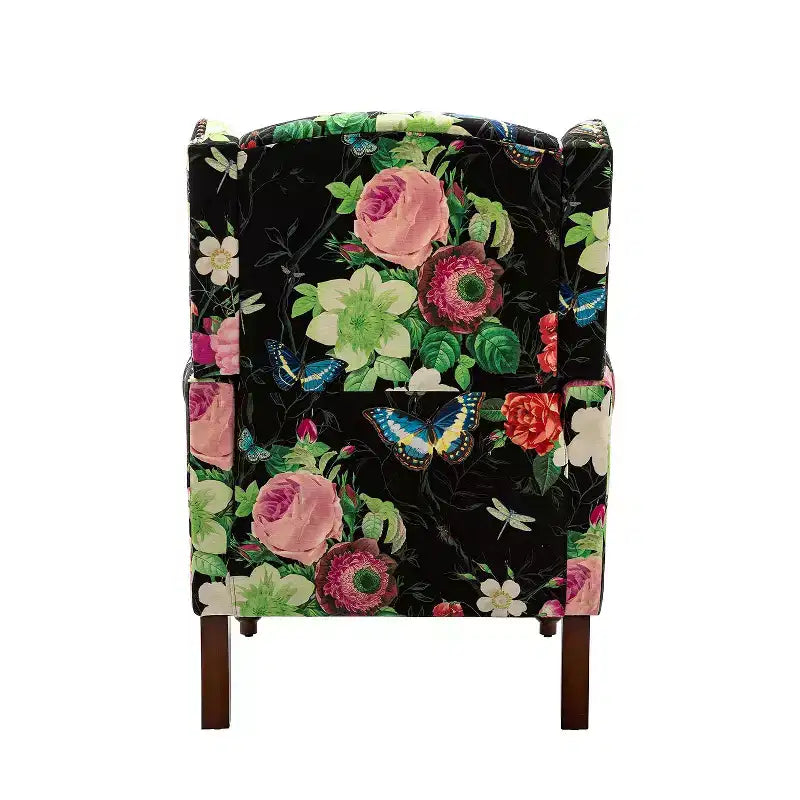 Fauteuil Theodor avec pieds fuseau pour salon et chambre à coucher, ensemble de 2 fauteuils club | ART OF LIVING DESIGNS