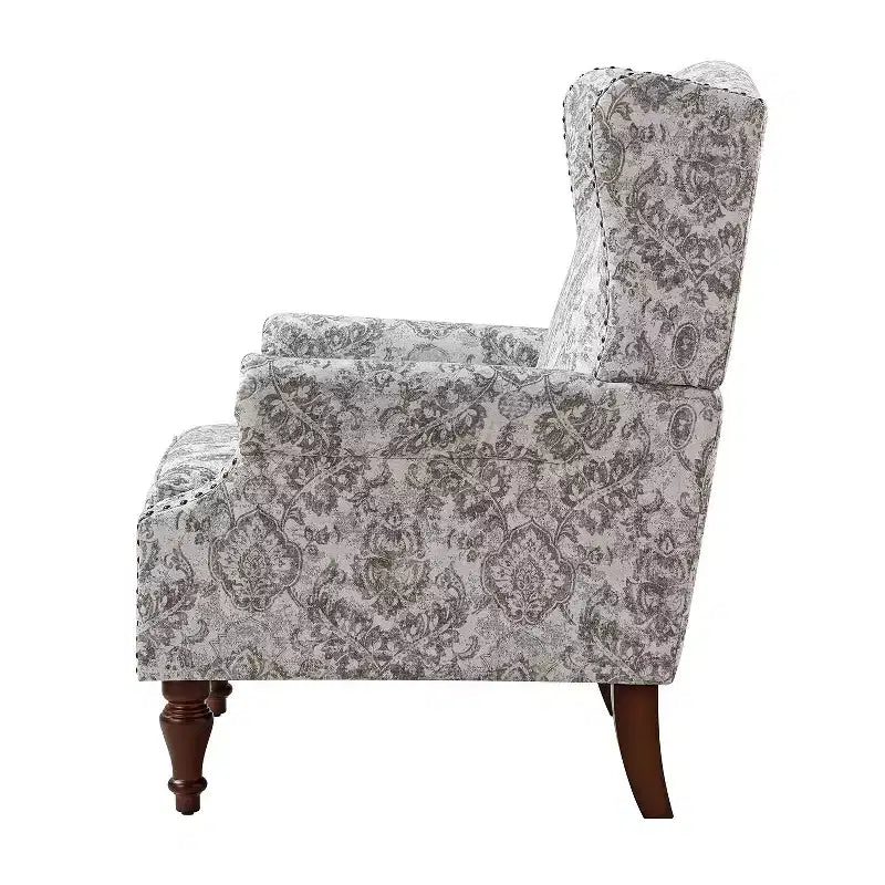 Fauteuil Theodor avec pieds fuseau pour salon et chambre à coucher, ensemble de 2 fauteuils club | ART OF LIVING DESIGNS