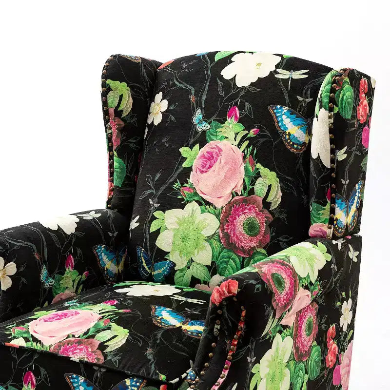 Fauteuil Theodor avec pieds fuseau pour salon et chambre à coucher, ensemble de 2 fauteuils club | ART OF LIVING DESIGNS