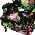 Fauteuil Theodor avec pieds fuseau pour salon et chambre à coucher, ensemble de 2 fauteuils club | ART OF LIVING DESIGNS