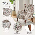 Fauteuil Theodor avec pieds fuseau pour salon et chambre à coucher, ensemble de 2 fauteuils club | ART OF LIVING DESIGNS