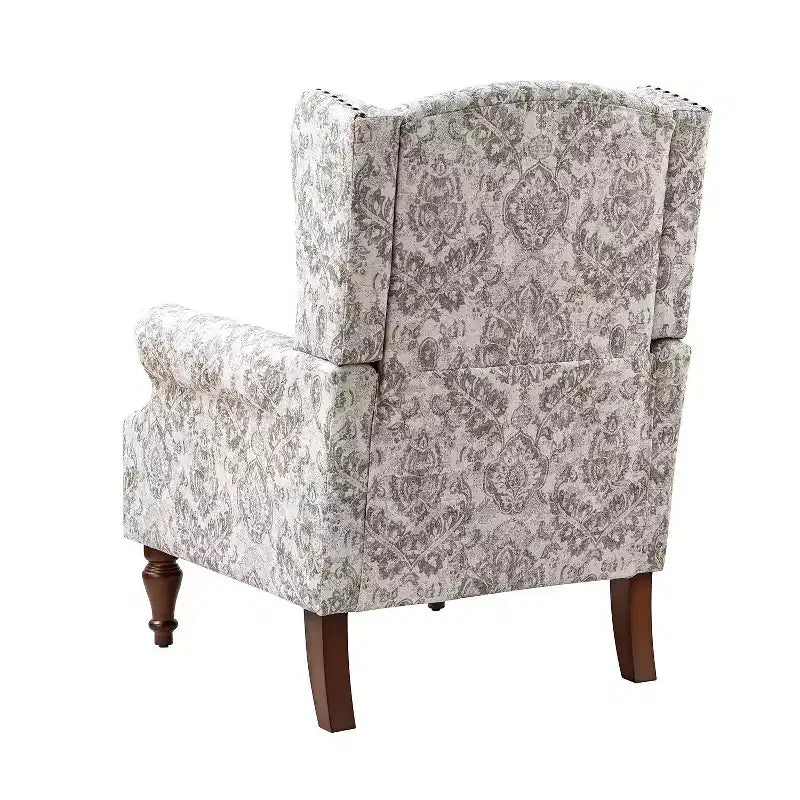 Fauteuil Theodor avec pieds fuseau pour salon et chambre à coucher, ensemble de 2 fauteuils club | ART OF LIVING DESIGNS
