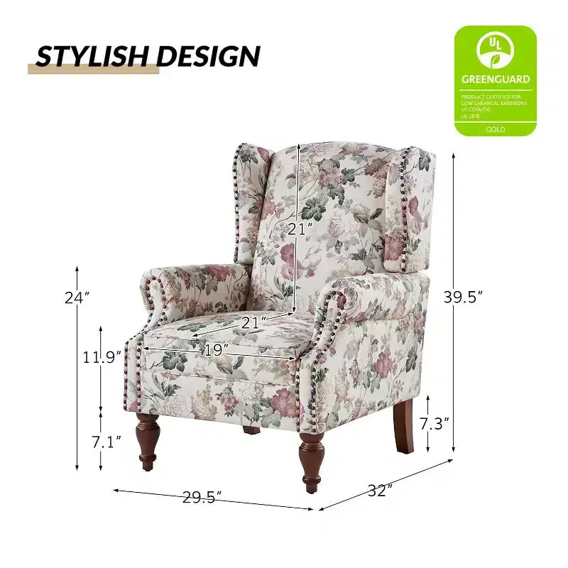 Fauteuil Theodor avec pieds fuseau pour salon et chambre à coucher, ensemble de 2 fauteuils club | ART OF LIVING DESIGNS
