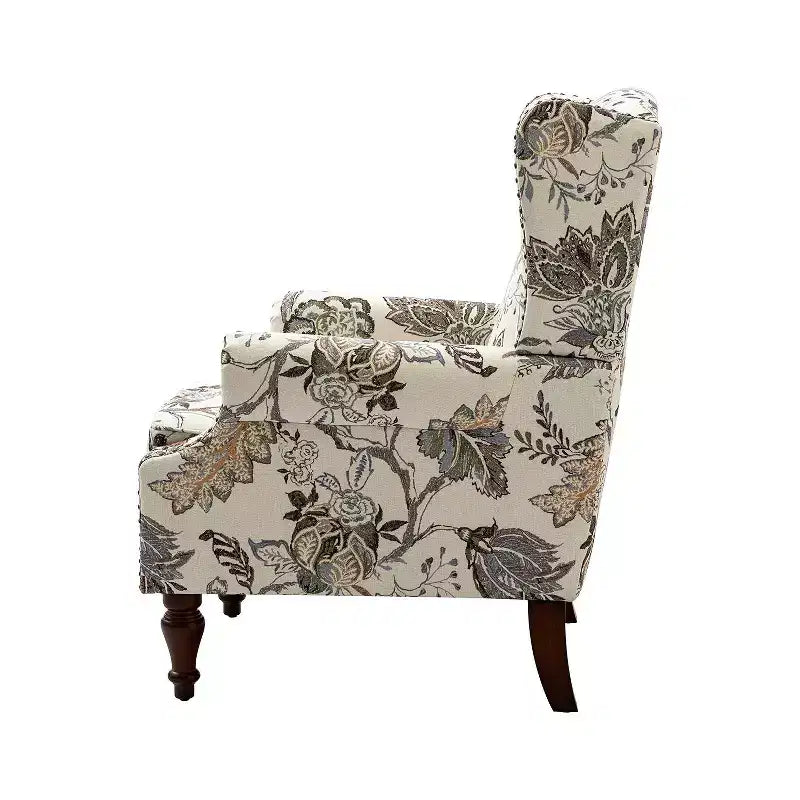Fauteuil Theodor avec pieds fuseau pour salon et chambre à coucher, ensemble de 2 fauteuils club | ART OF LIVING DESIGNS