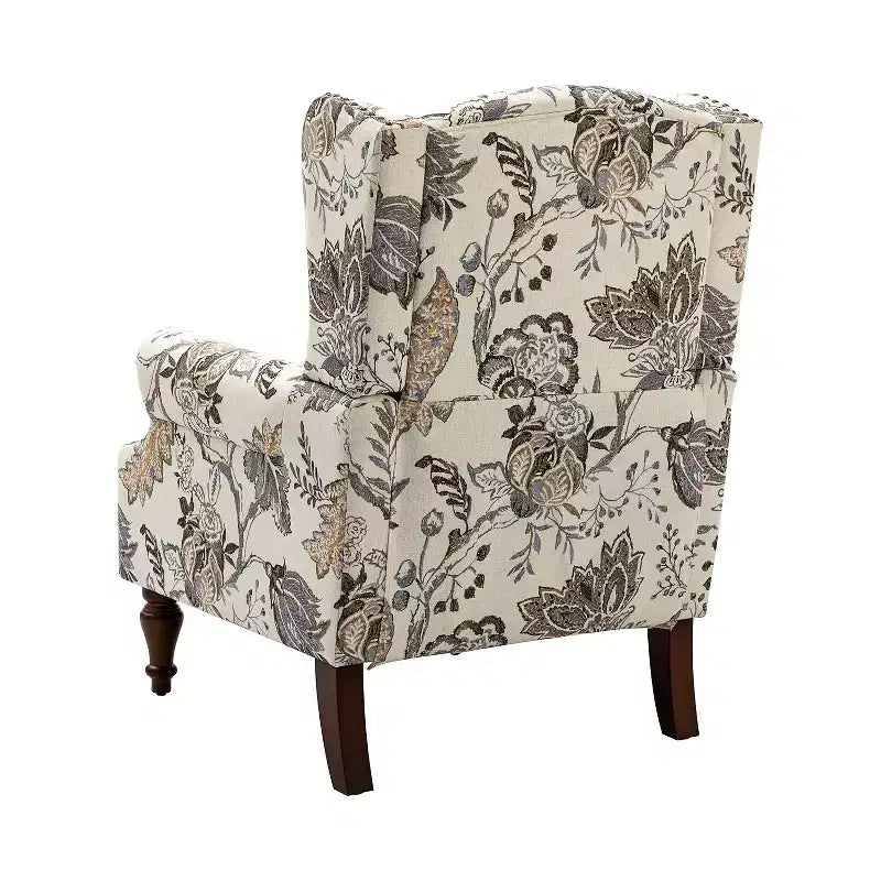 Fauteuil Theodor avec pieds fuseau pour salon et chambre à coucher, ensemble de 2 fauteuils club | ART OF LIVING DESIGNS