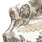 Fauteuil Theodor avec pieds fuseau pour salon et chambre à coucher, ensemble de 2 fauteuils club | ART OF LIVING DESIGNS