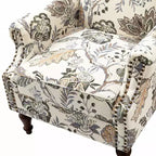 Fauteuil Theodor avec pieds fuseau pour salon et chambre à coucher, ensemble de 2 fauteuils club | ART OF LIVING DESIGNS
