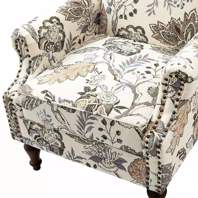 Fauteuil Theodor avec pieds fuseau pour salon et chambre à coucher, ensemble de 2 fauteuils club | ART OF LIVING DESIGNS