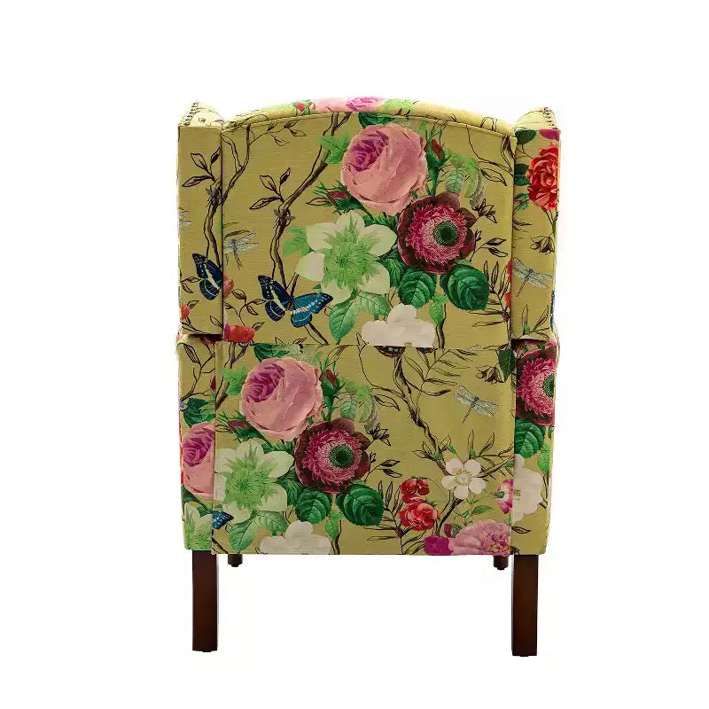 Fauteuil Theodor avec pieds fuseau pour salon et chambre à coucher, ensemble de 2 fauteuils club | ART OF LIVING DESIGNS