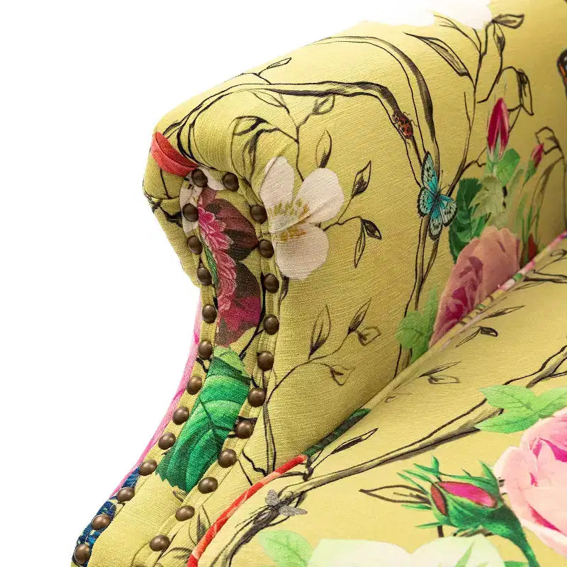 Fauteuil Theodor avec pieds fuseau pour salon et chambre à coucher, ensemble de 2 fauteuils club | ART OF LIVING DESIGNS