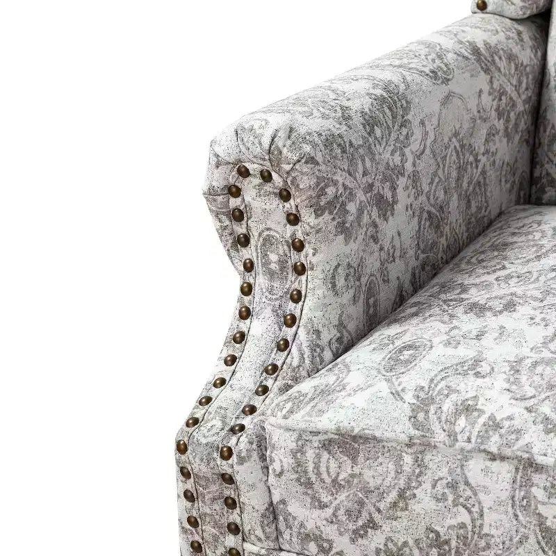 Fauteuil Theodor avec pieds fuseau pour salon et chambre à coucher, ensemble de 2 fauteuils club | ART OF LIVING DESIGNS