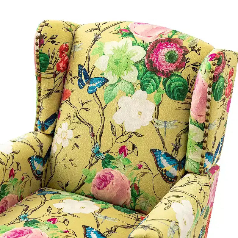 Fauteuil Theodor avec pieds fuseau pour salon et chambre à coucher, ensemble de 2 fauteuils club | ART OF LIVING DESIGNS