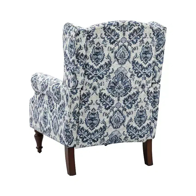 Fauteuil Theodor avec pieds fuseau pour salon et chambre à coucher, ensemble de 2 fauteuils club | ART OF LIVING DESIGNS