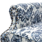 Fauteuil Theodor avec pieds fuseau pour salon et chambre à coucher, ensemble de 2 fauteuils club | ART OF LIVING DESIGNS