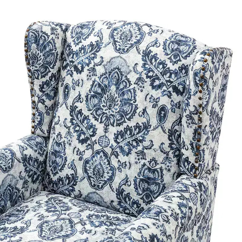 Fauteuil Theodor avec pieds fuseau pour salon et chambre à coucher, ensemble de 2 fauteuils club | ART OF LIVING DESIGNS