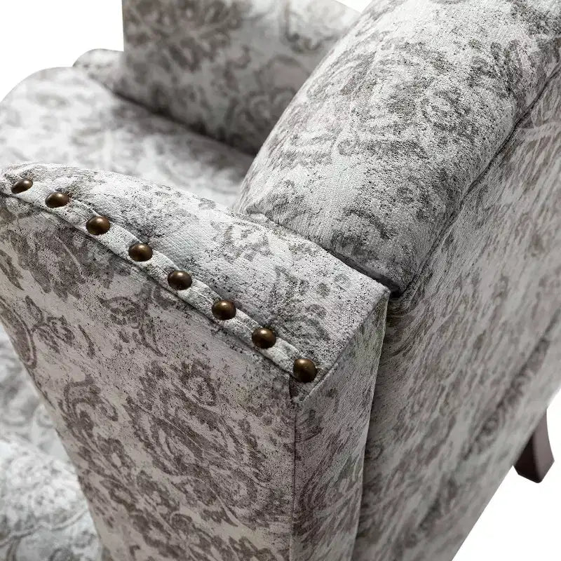 Fauteuil Theodor avec pieds fuseau pour salon et chambre à coucher, ensemble de 2 fauteuils club | ART OF LIVING DESIGNS