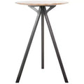Axel Tripod Pub Table - DTB3700A - Grey Wash/Black - Safavieh