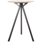 Axel Tripod Pub Table - DTB3700A - Grey Wash/Black - Safavieh