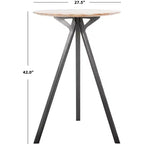 Table de bar Axel Tripod - DTB3700A - Gris lavé/Noir - Safavieh