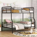 Full XL Over Queen Metal Bunk Bed - ModernLuxe