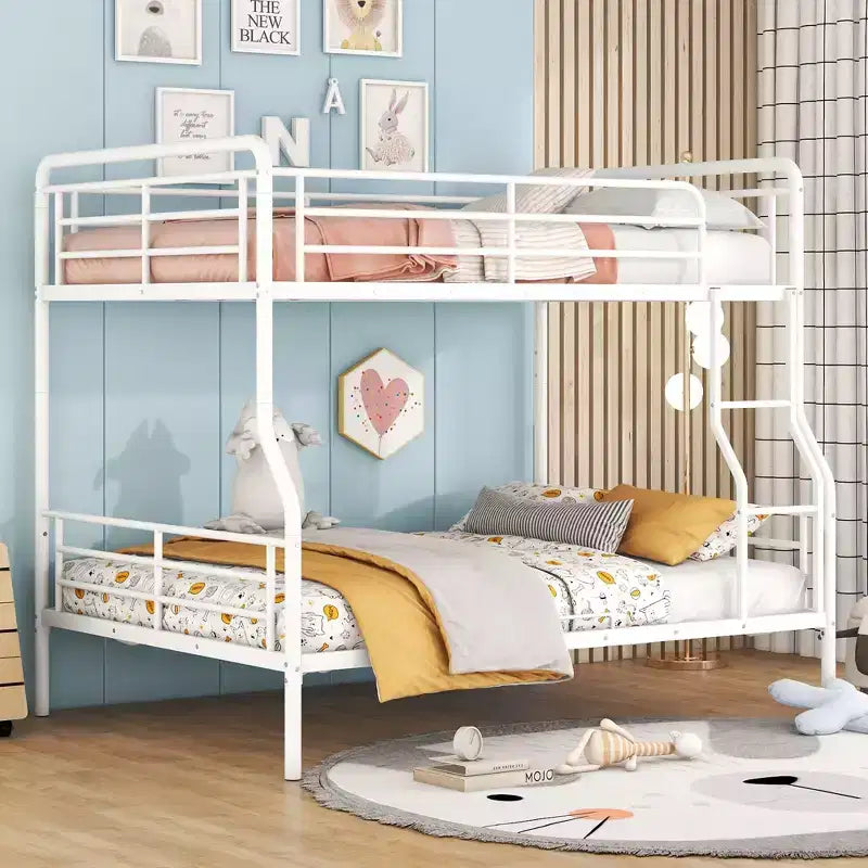 Lit superposé en métal Full XL au-dessus de Queen - ModernLuxe
