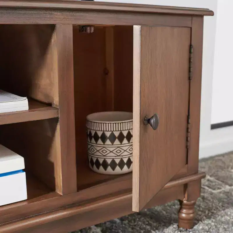 Meuble TV Ozark 2 portes 1 étagère - MED5700 - Safavieh