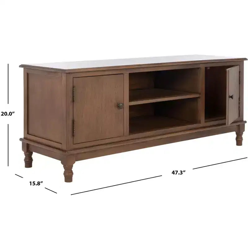 Meuble TV Ozark 2 portes 1 étagère - MED5700 - Safavieh
