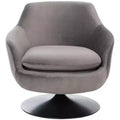 Citrine Velvet Swivel Chair - SFV4743 - Safavieh Couture