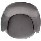 Fauteuil pivotant en velours citrine - SFV4743 - Safavieh Couture