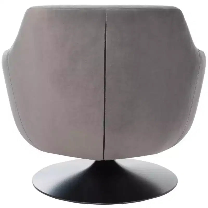 Fauteuil pivotant en velours citrine - SFV4743 - Safavieh Couture