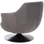 Fauteuil pivotant en velours citrine - SFV4743 - Safavieh Couture