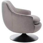 Fauteuil pivotant en velours citrine - SFV4743 - Safavieh Couture