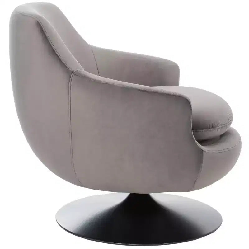 Fauteuil pivotant en velours citrine - SFV4743 - Safavieh Couture