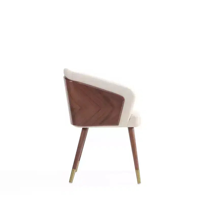 Chaise de salle à manger Reeva moderne en similicuir - Manhattan Comfort