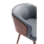 Chaise de salle à manger Reeva moderne en similicuir - Manhattan Comfort