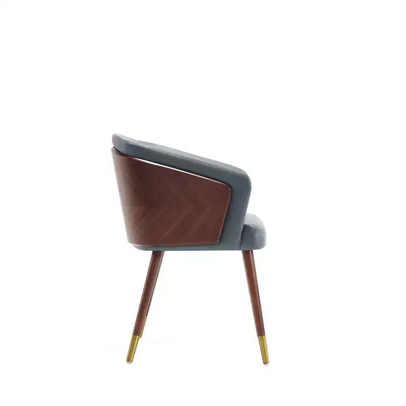 Chaise de salle à manger Reeva moderne en similicuir - Manhattan Comfort