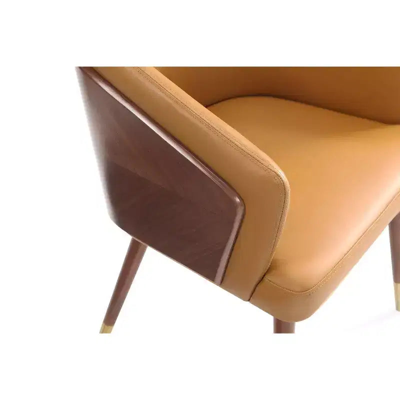 Chaise de salle à manger Reeva moderne en similicuir - Manhattan Comfort