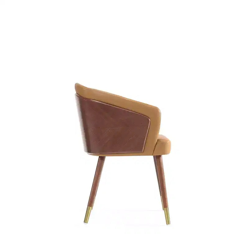 Chaise de salle à manger Reeva moderne en similicuir - Manhattan Comfort