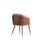 Chaise de salle à manger Reeva moderne en similicuir - Manhattan Comfort
