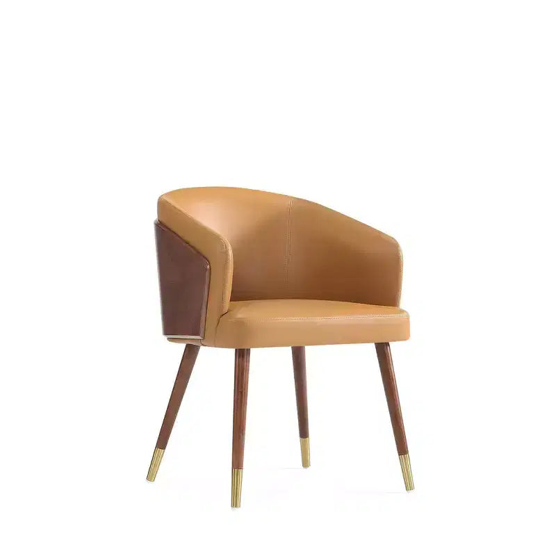 Chaise de salle à manger Reeva moderne en similicuir - Manhattan Comfort