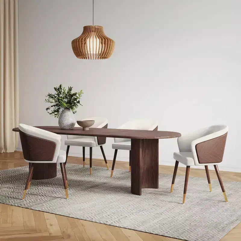 Chaise de salle à manger Reeva moderne en similicuir - Manhattan Comfort