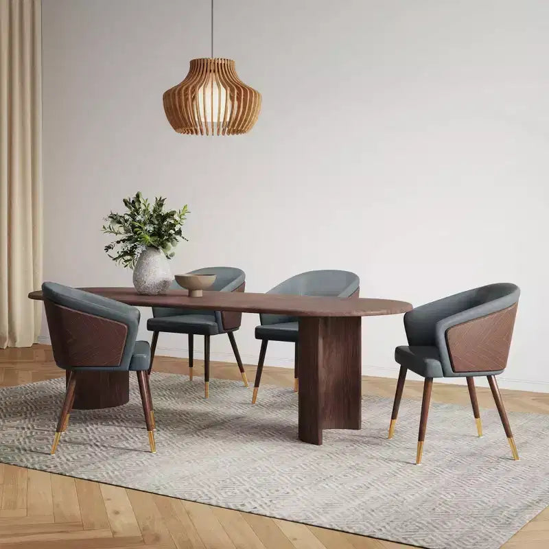 Chaise de salle à manger Reeva moderne en similicuir - Manhattan Comfort