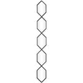 59x7 Metal Slim Stacked Chain 5 Layer Wall Mirror with Trellis Pattern - Olivia & May