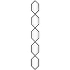 59x7 Metal Slim Stacked Chain 5 Layer Wall Mirror with Trellis Pattern - Olivia & May
