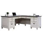 Bureau d'angle avec piédestal Hartford - Martin Furniture