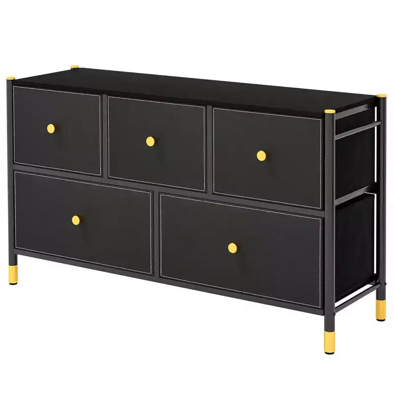 Commode à 5/6/8 tiroirs en tissu Costway, tour de rangement large pour chambre à coucher