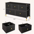 Commode à 5/6/8 tiroirs en tissu Costway, tour de rangement large pour chambre à coucher