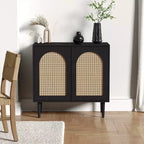 Norbert Armoire d'appoint 2 portes avec 2 étagères réglables (81,3 cm) | KARAT HOME