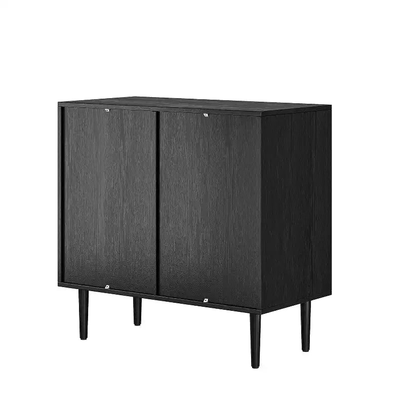 Norbert Armoire d'appoint 2 portes avec 2 étagères réglables (81,3 cm) | KARAT HOME