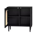 Norbert Armoire d'appoint 2 portes avec 2 étagères réglables (81,3 cm) | KARAT HOME